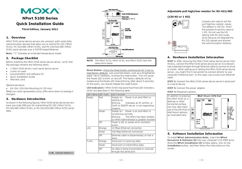 Moxa Technologies NPort 5100 Series User manual