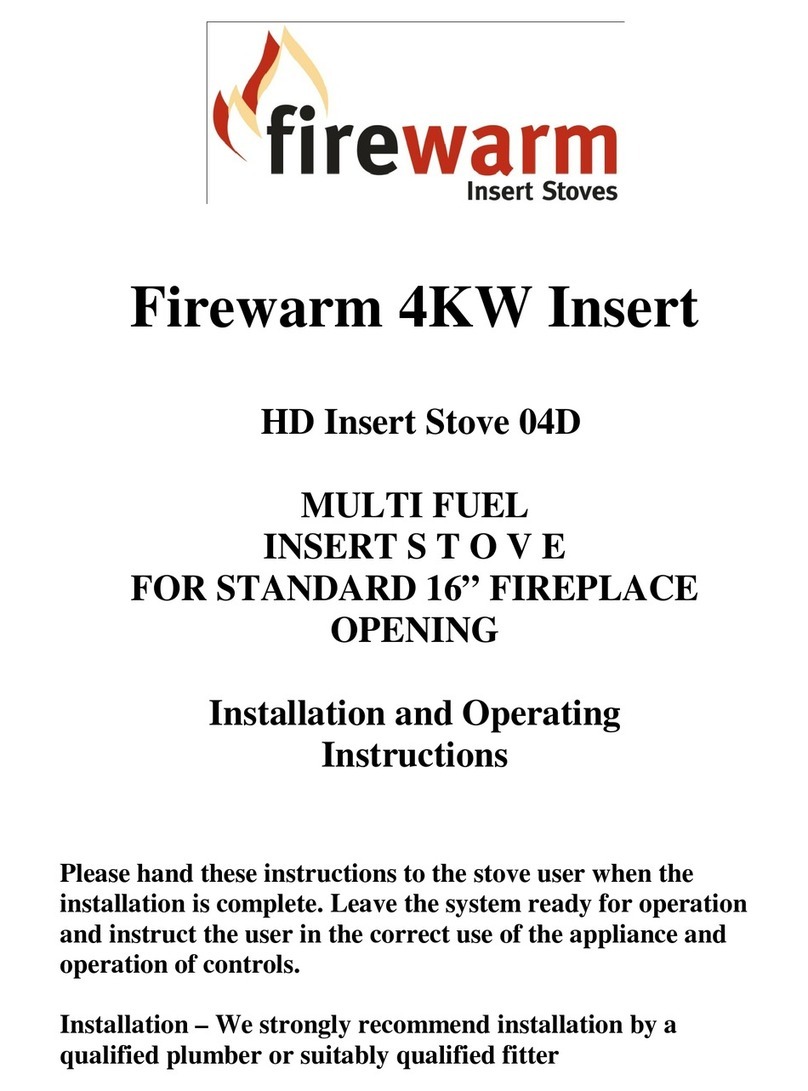 Firewarm 4KW Insert Installation and operating instructions