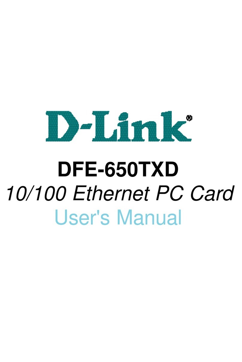 D-Link DFE-650TXD User manual
