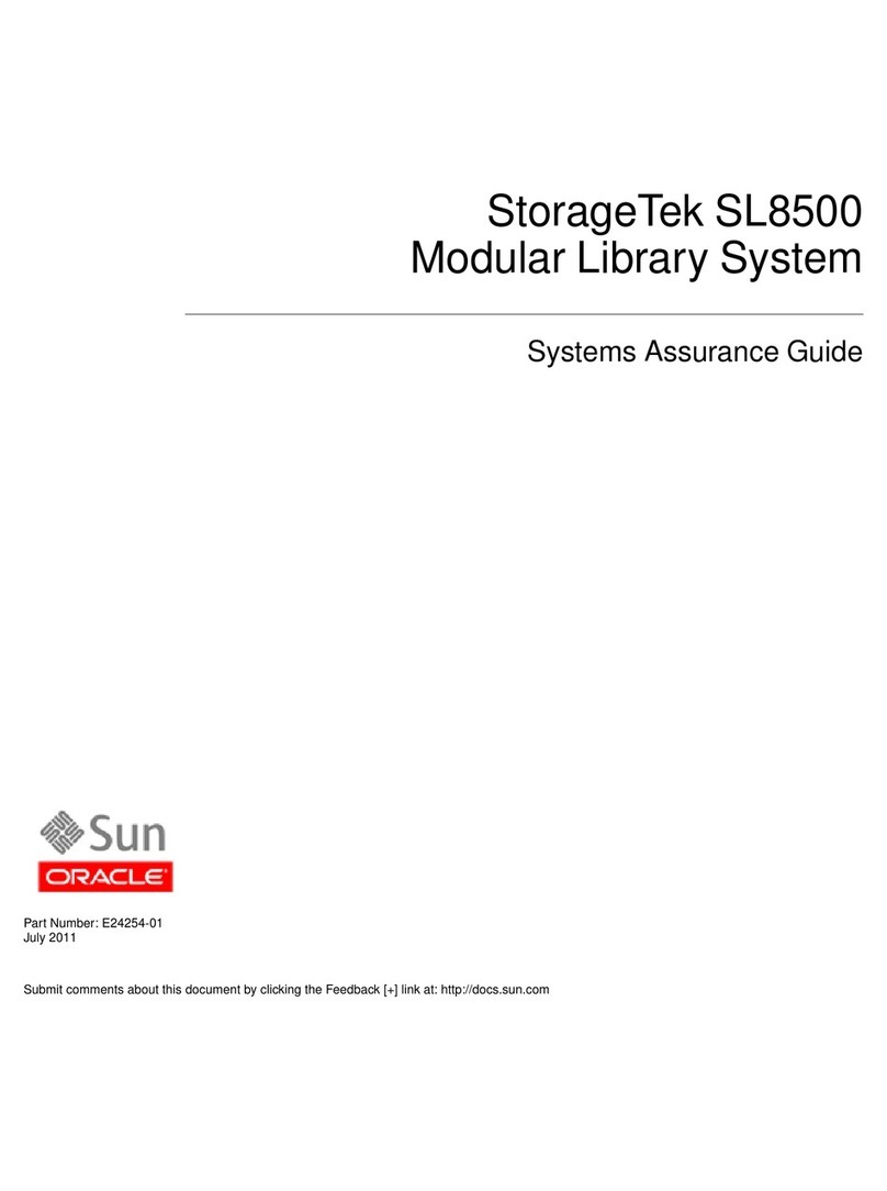 Sun Microsystems StorageTek StreamLine SL8500 System assurance guide Sun Microsystems StorageTek StreamLine SL8500 System assurance guide