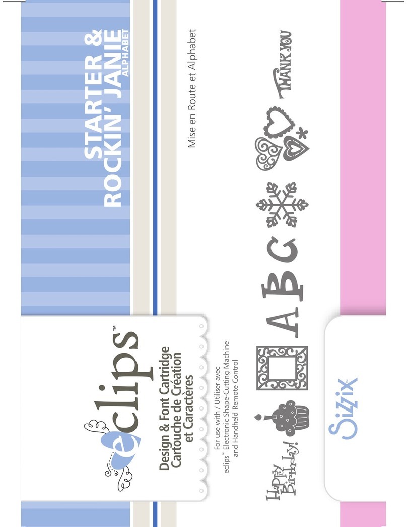SIZZIX STARTER & ROCKIN' JANIE ALPHABET user guide SIZZIX STARTER & ROCKIN' JANIE ALPHABET user guide