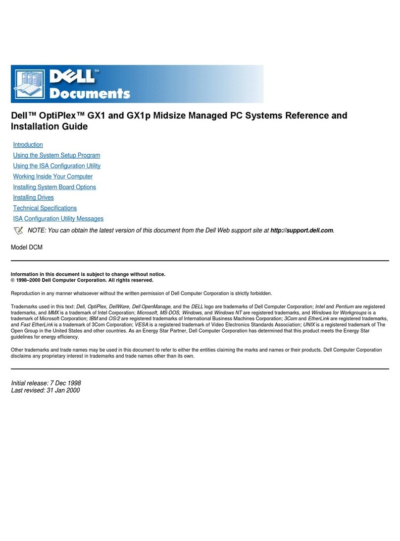 Dell OptiPlex GX1 installation guide