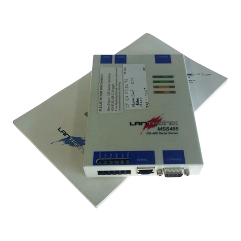 Lantronix Device Server MSS 485 installation guide