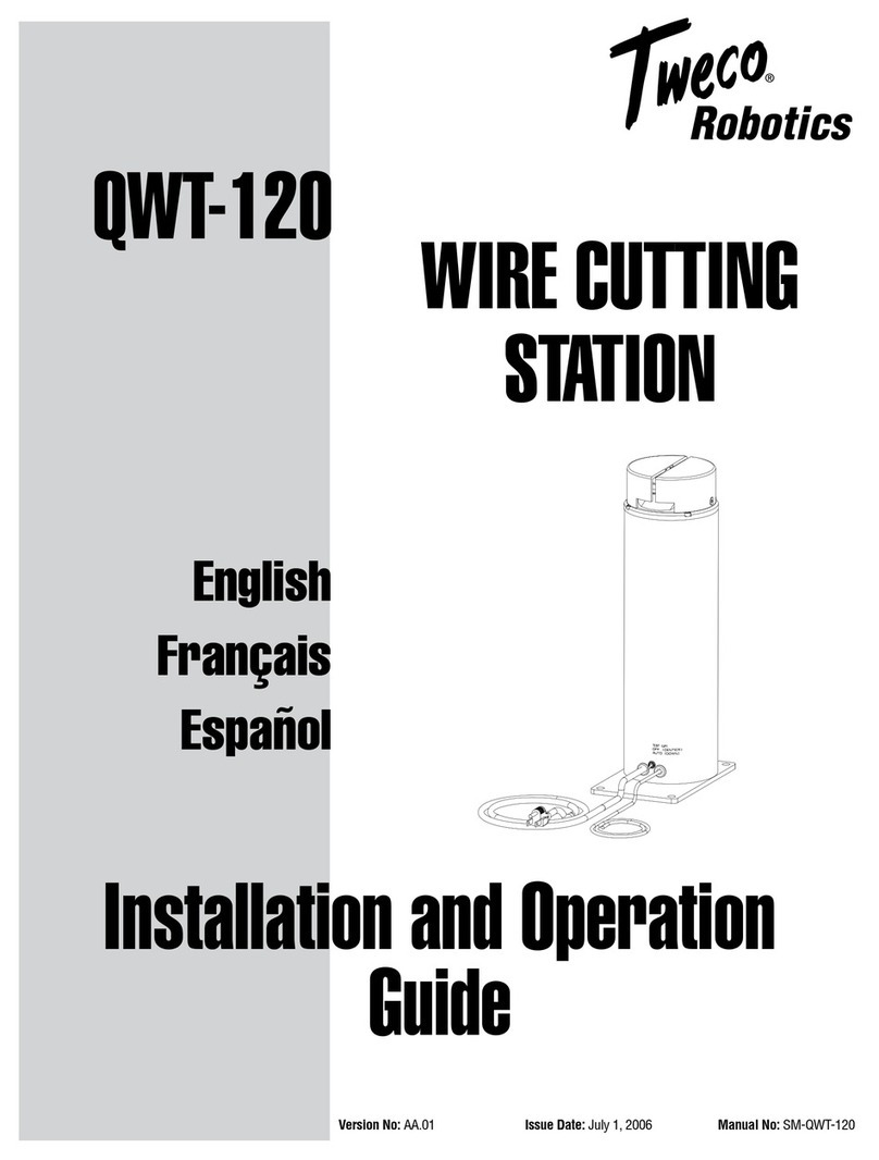 Tweco qwt-120 Installation and operation guide Tweco qwt-120 Installation and operation guide