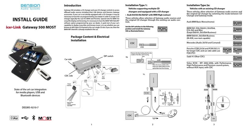 Dension DEGW5-9210-7 User manual