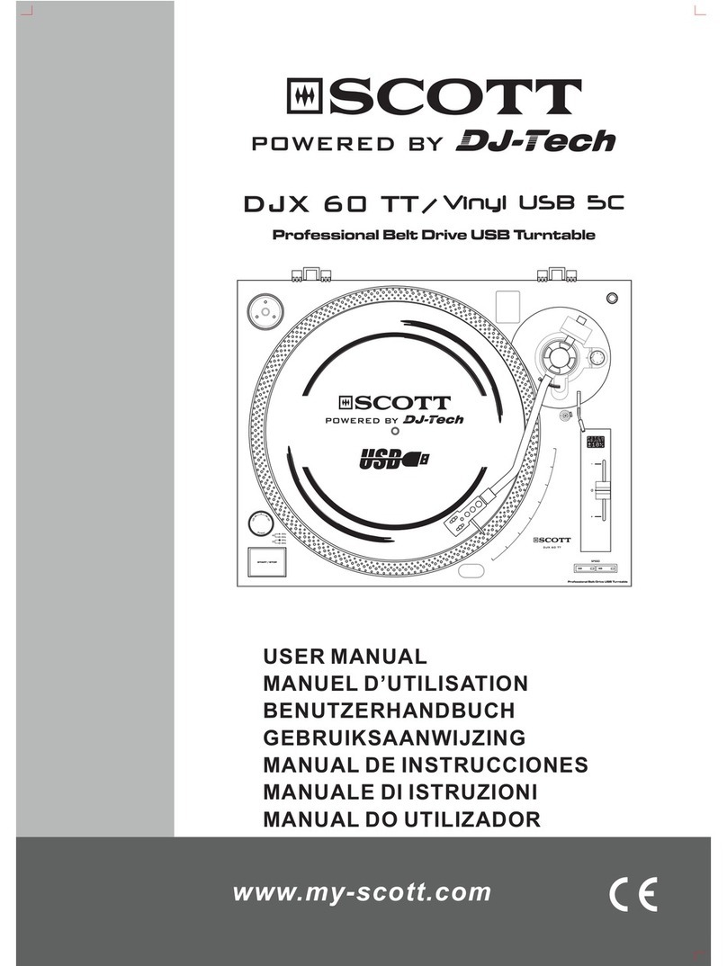 Scott DJX 60 TT User manual