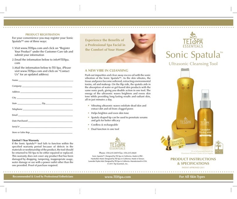 TEI SPA Sonic Spatula user guide