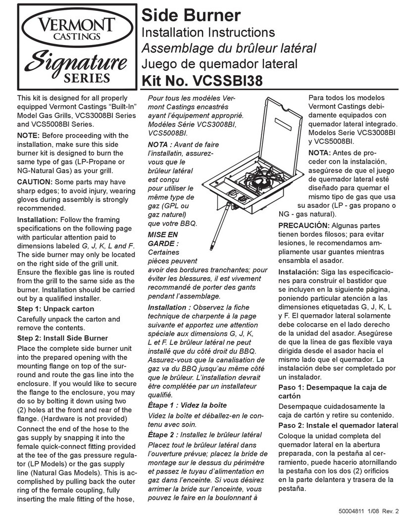 Vermont Castings Signature VCSSBI38 installation instructions
