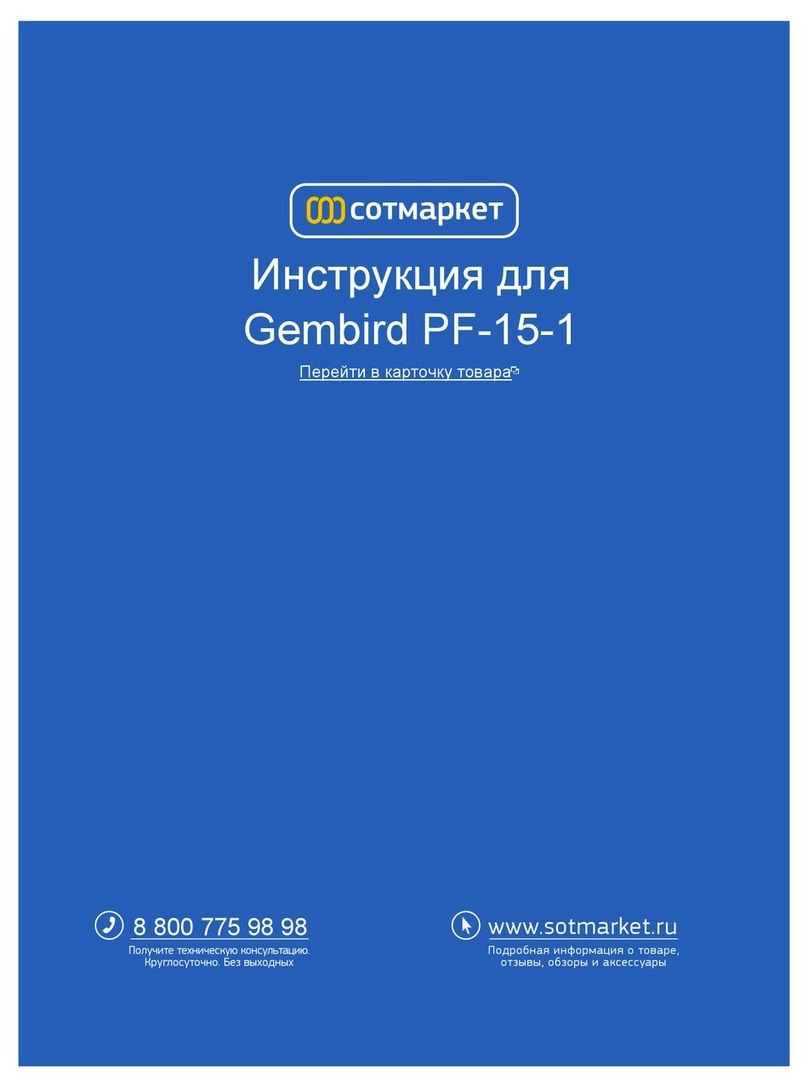 Gembird PF-15-1 user manual