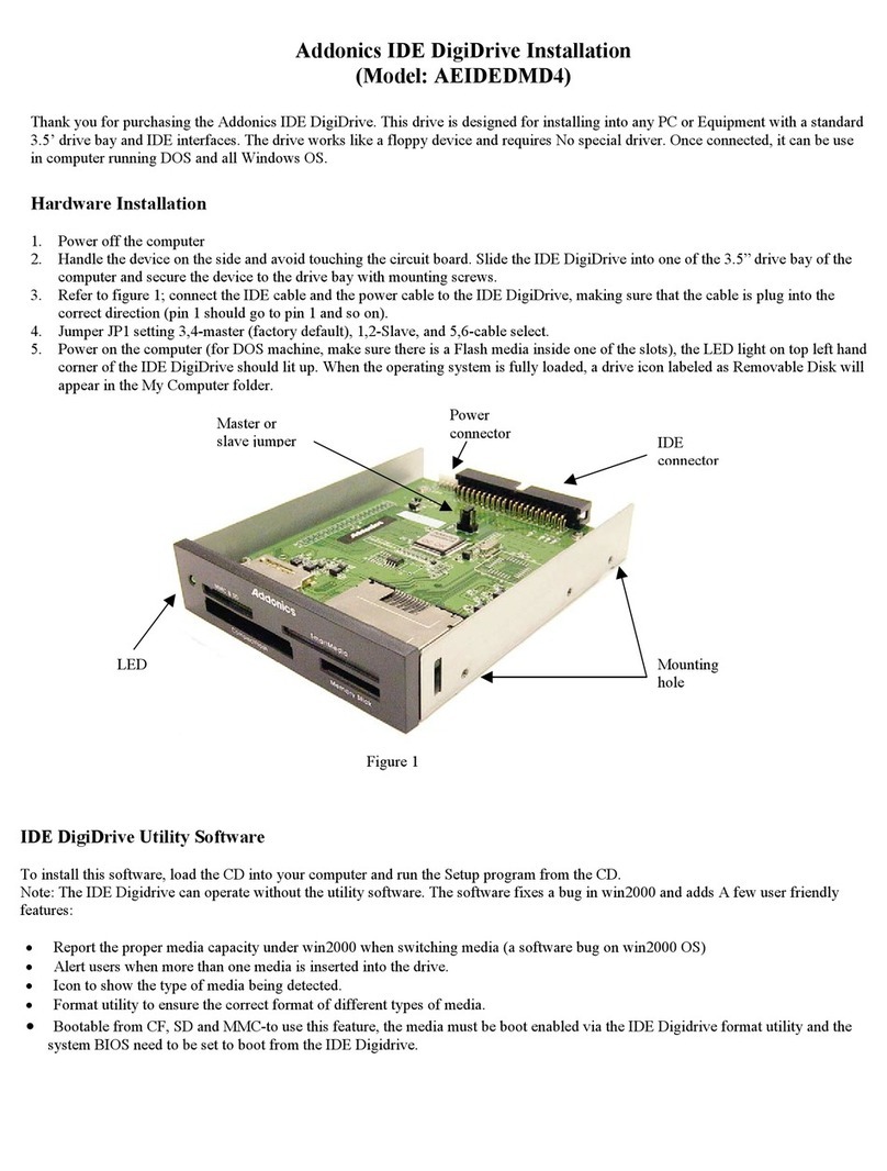 Addonics Technologies AEIDEDMD4 User manual