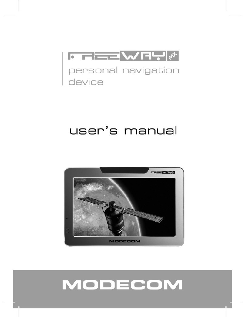 Modecom FreeWAY MX User manual Modecom FreeWAY MX User manual