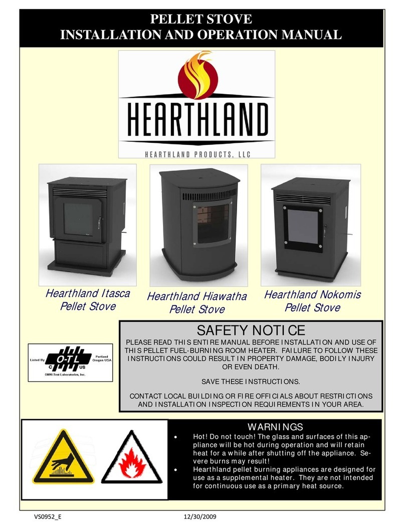 Hearthland Itasca Installation and operation manual