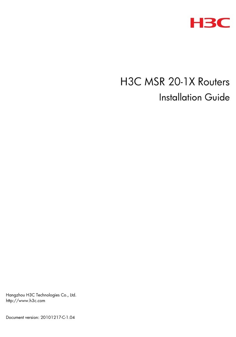 H3C MSR 20-1X User manual H3C MSR 20-1X User manual