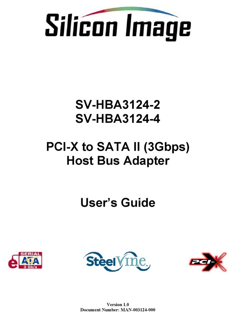 Silicon Image SV-HBA3124-2 User manual