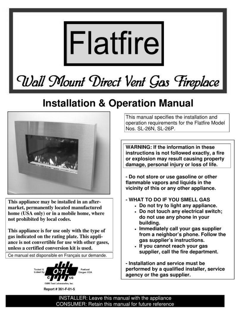 Flatfire Solas Installation & operation manual Flatfire Solas Installation & operation manual