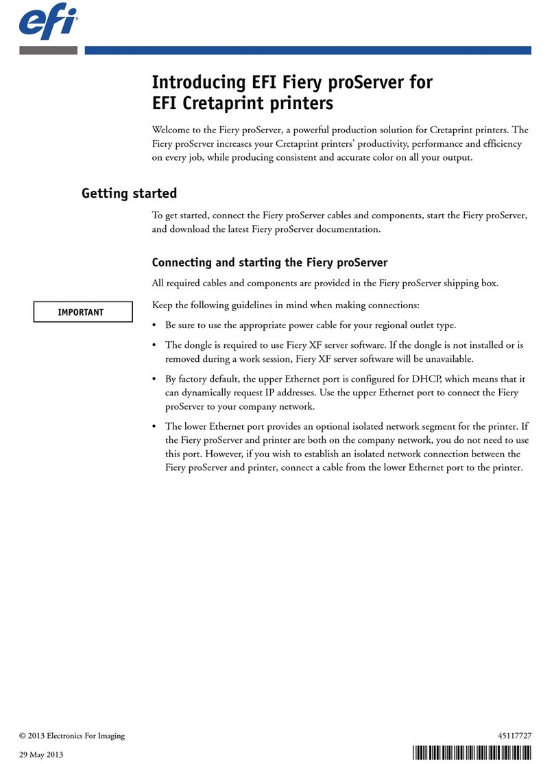 EFI Fiery proServer user manual
