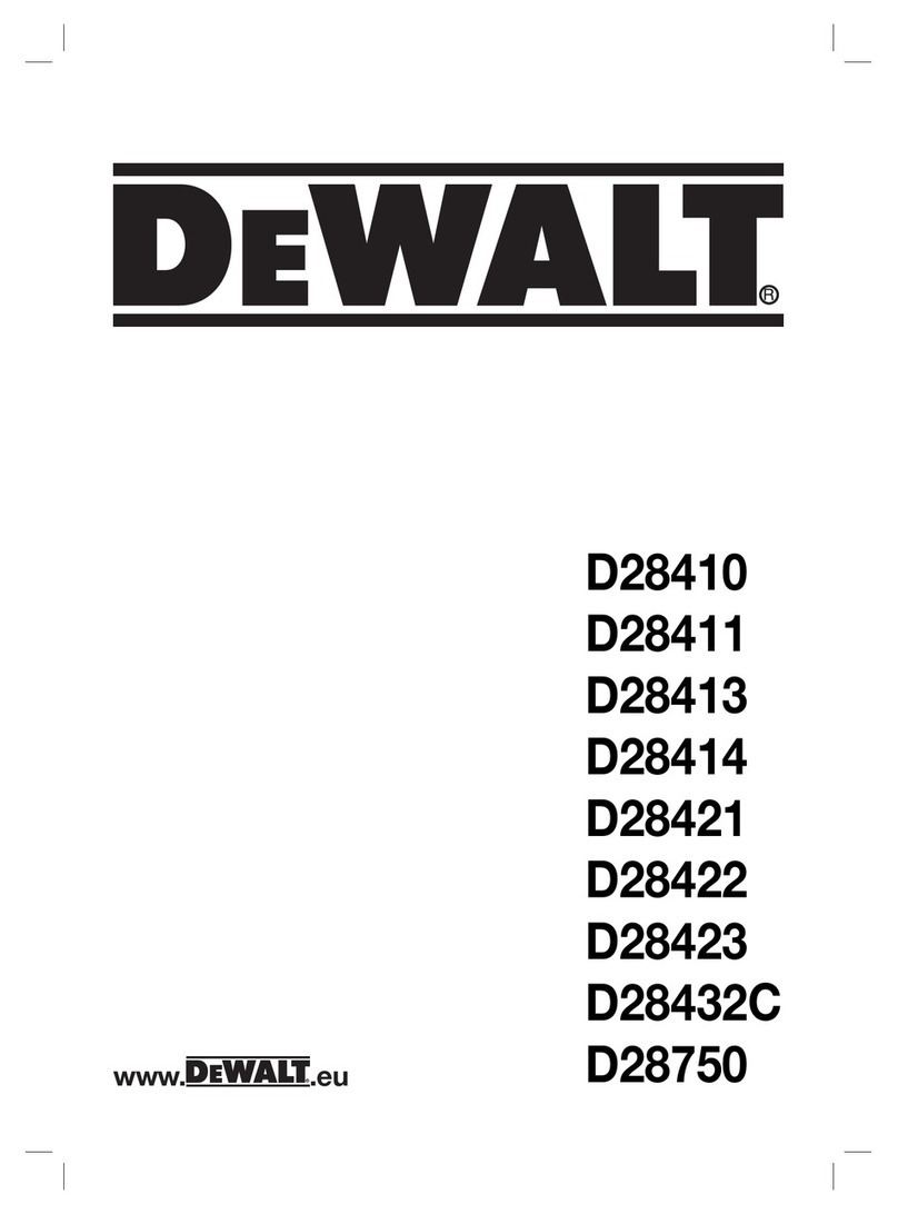 DeWalt D28410 Operator's manual DeWalt D28410 Operator's manual