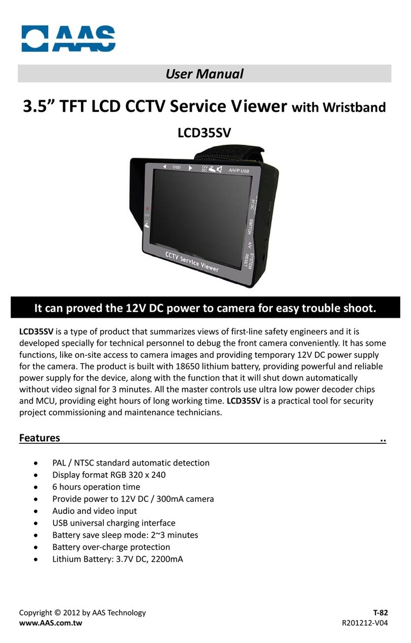 AAS LCD35SV user manual