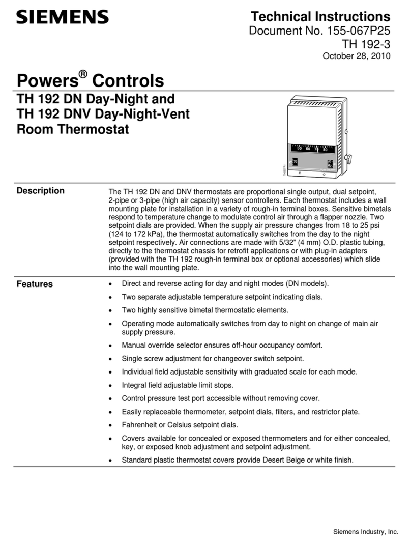 Siemens TH 192 DN Technical instructions