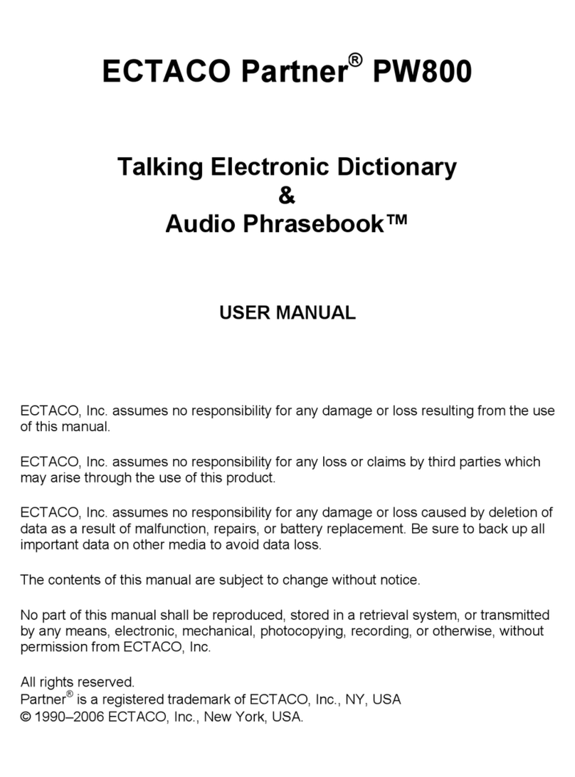 Ectaco Partner PW800 user manual