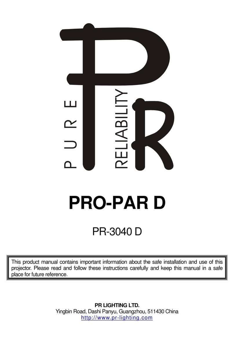 PR Lighting PRO-PAR D User manual