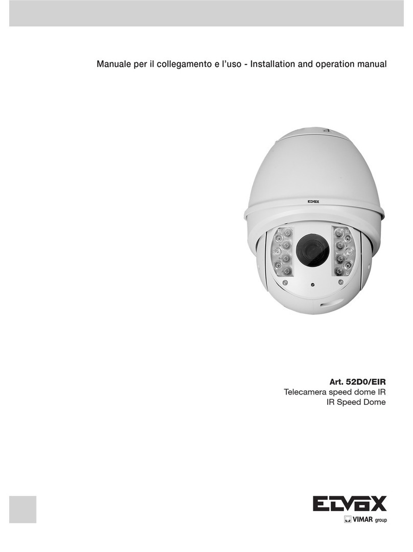 Elvox Telecamera speed dome IR Speed Dome Installation and operation manual