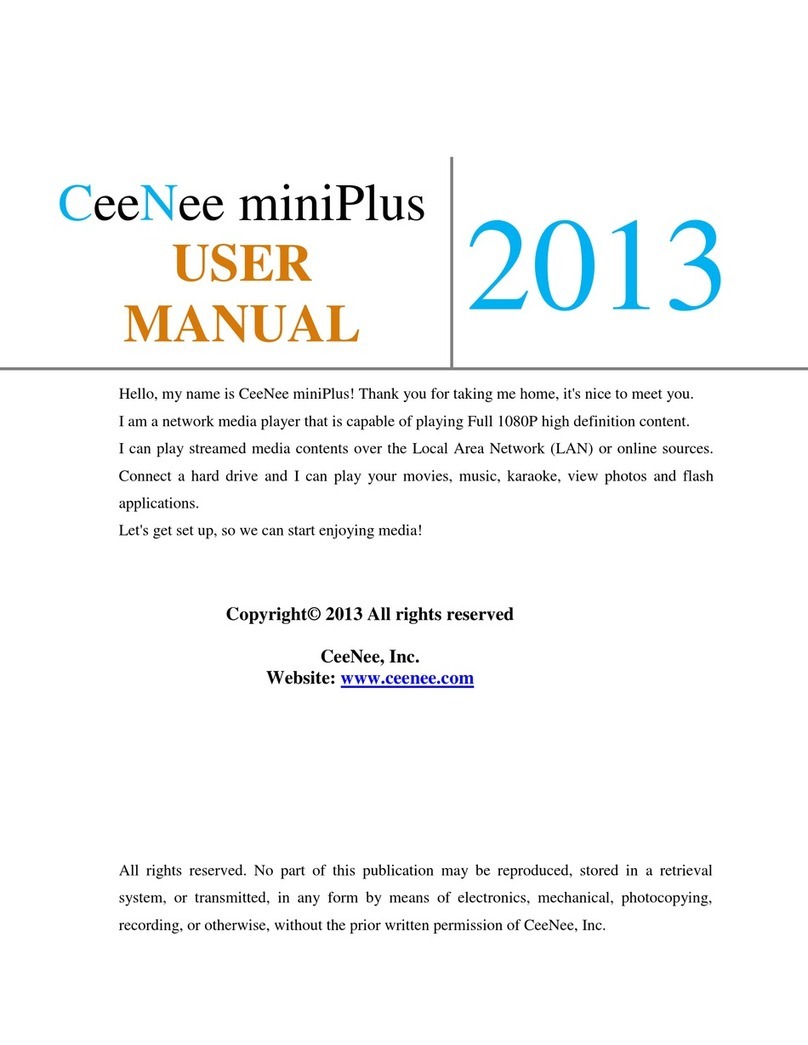 CeeNee MiniPlus 2013 user manual
