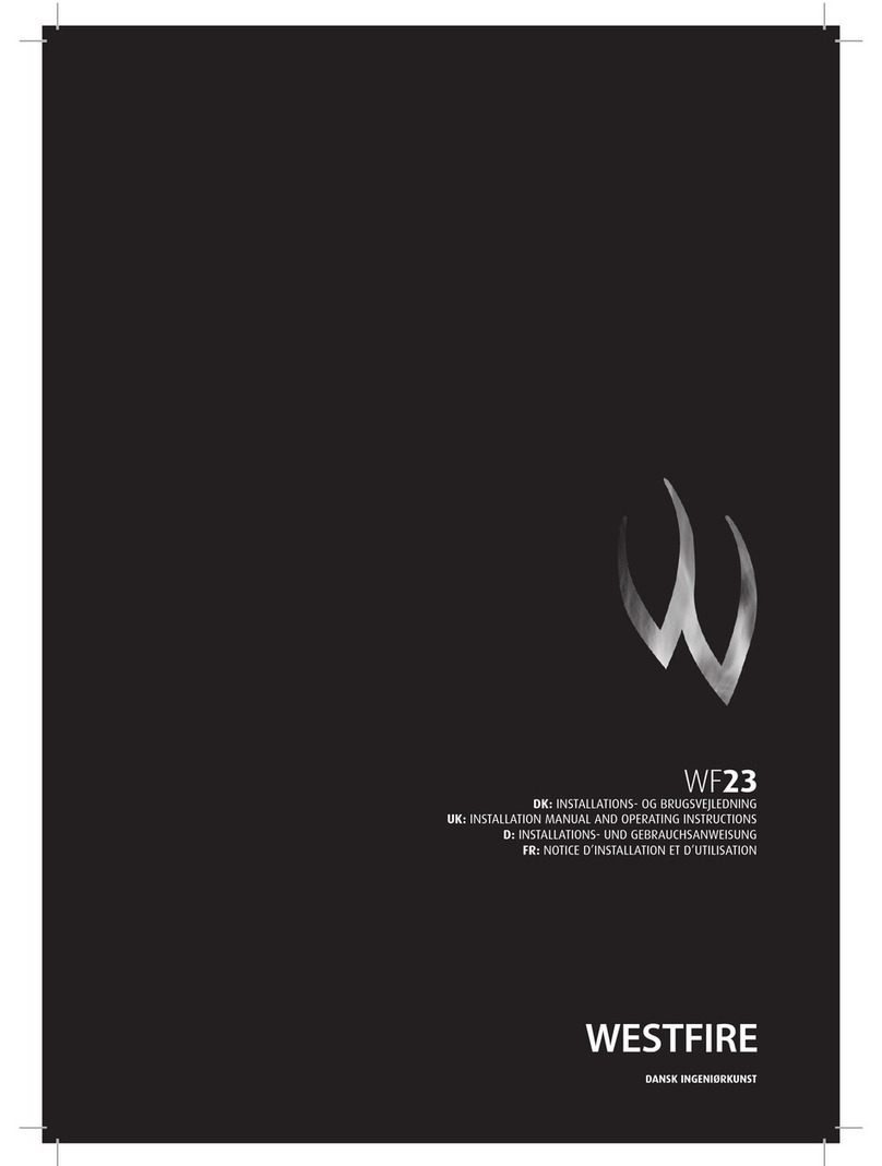 Westfire WF23 Installation manual and operating instructions
