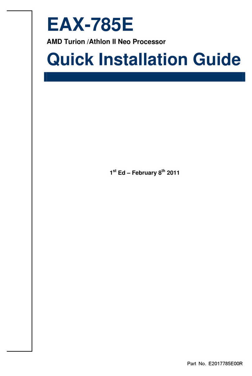 Avalue Technology EAX-785E User manual