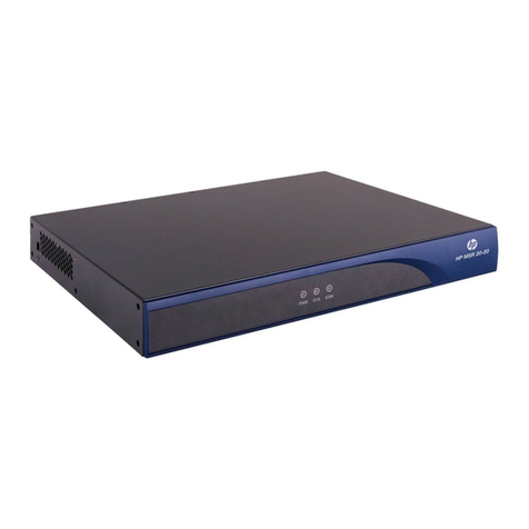 H3C MSR 20 Series User manual H3C MSR 20 Series User manual