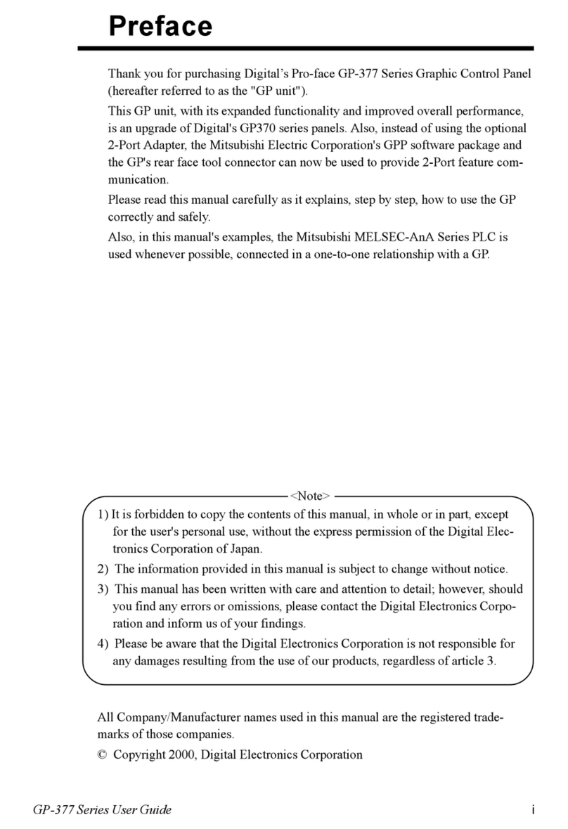 Digital Electronics GP-377 Series user guide