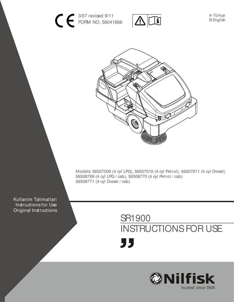 Nilfisk-Advance SR 1900 User manual