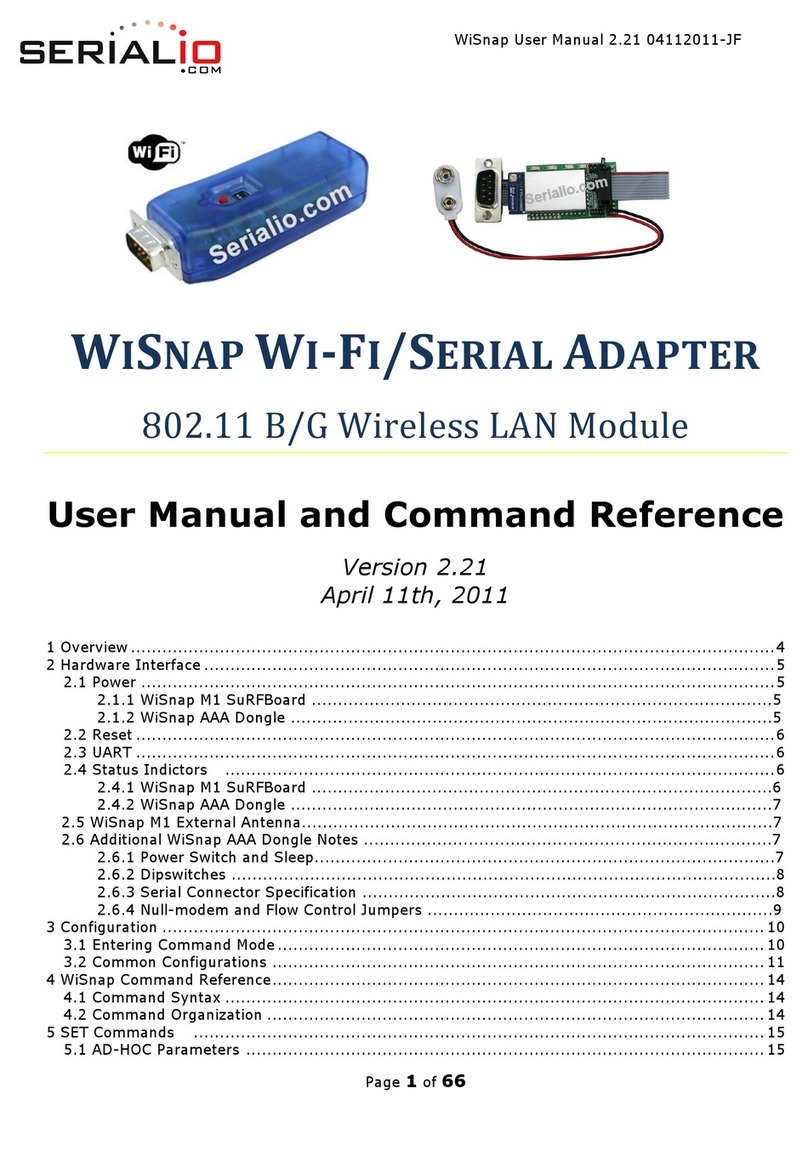 Serialio WiSNAP user manual