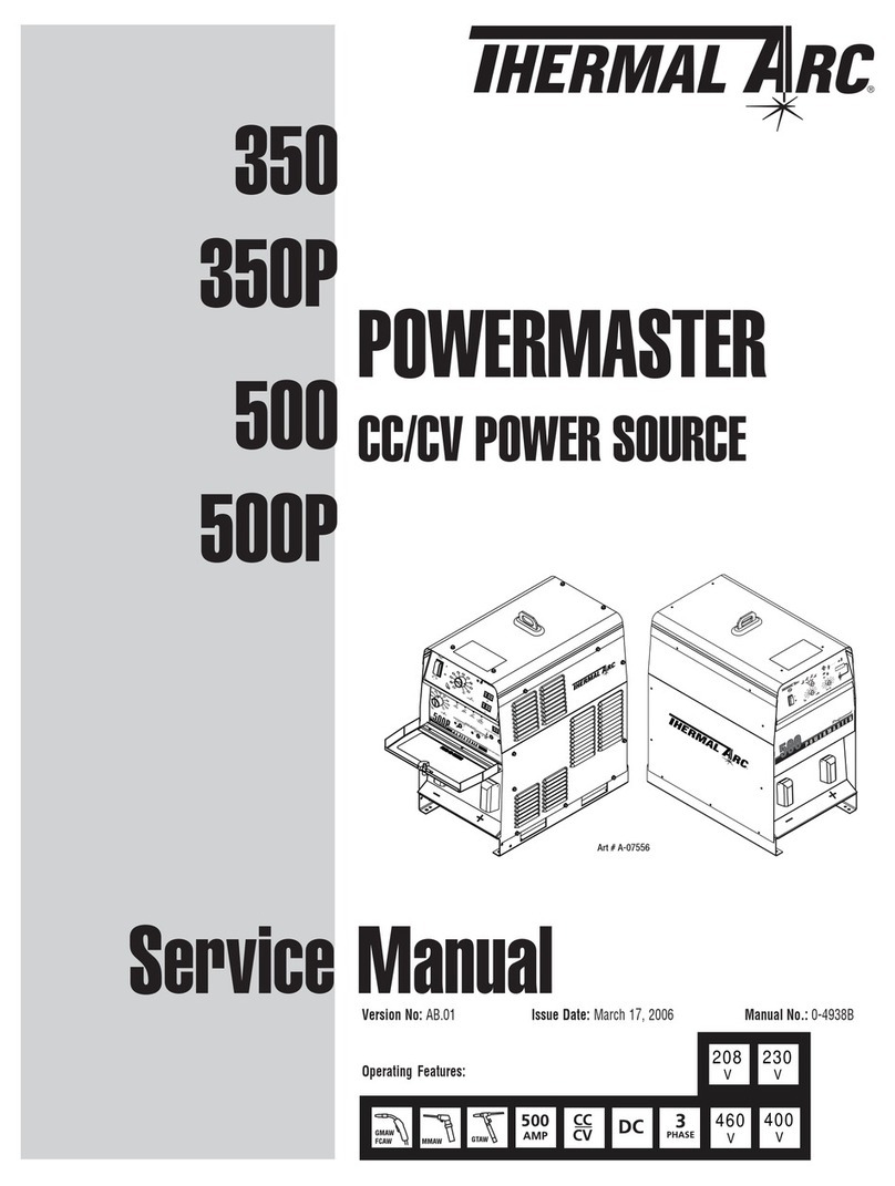 Thermal Arc POWERMASTER 350P User manual