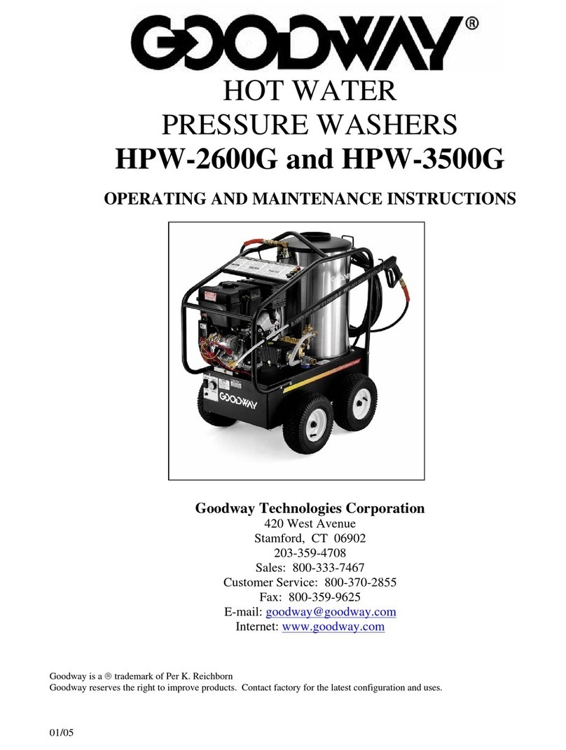 Good Way HPW-2600G Operating and maintenance instructions