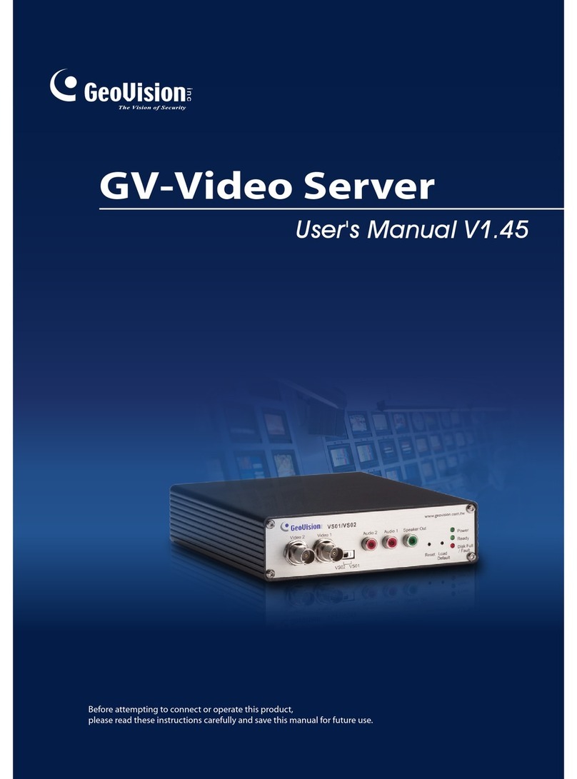 GeoVision GV-Video Server User manual
