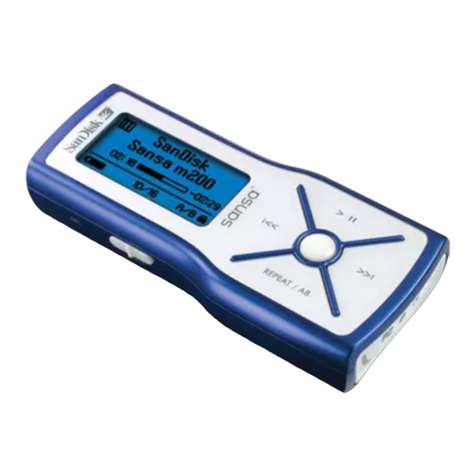 SanDisk Sansa m200 Series user manual