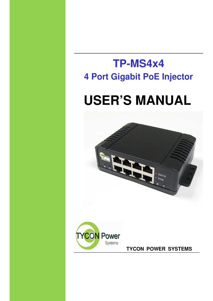 Tycon Power Systems TP-MS4x4 User manual Tycon Power Systems TP-MS4x4 User manual
