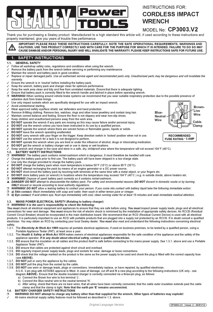 Sealey CP3003.V2 User manual