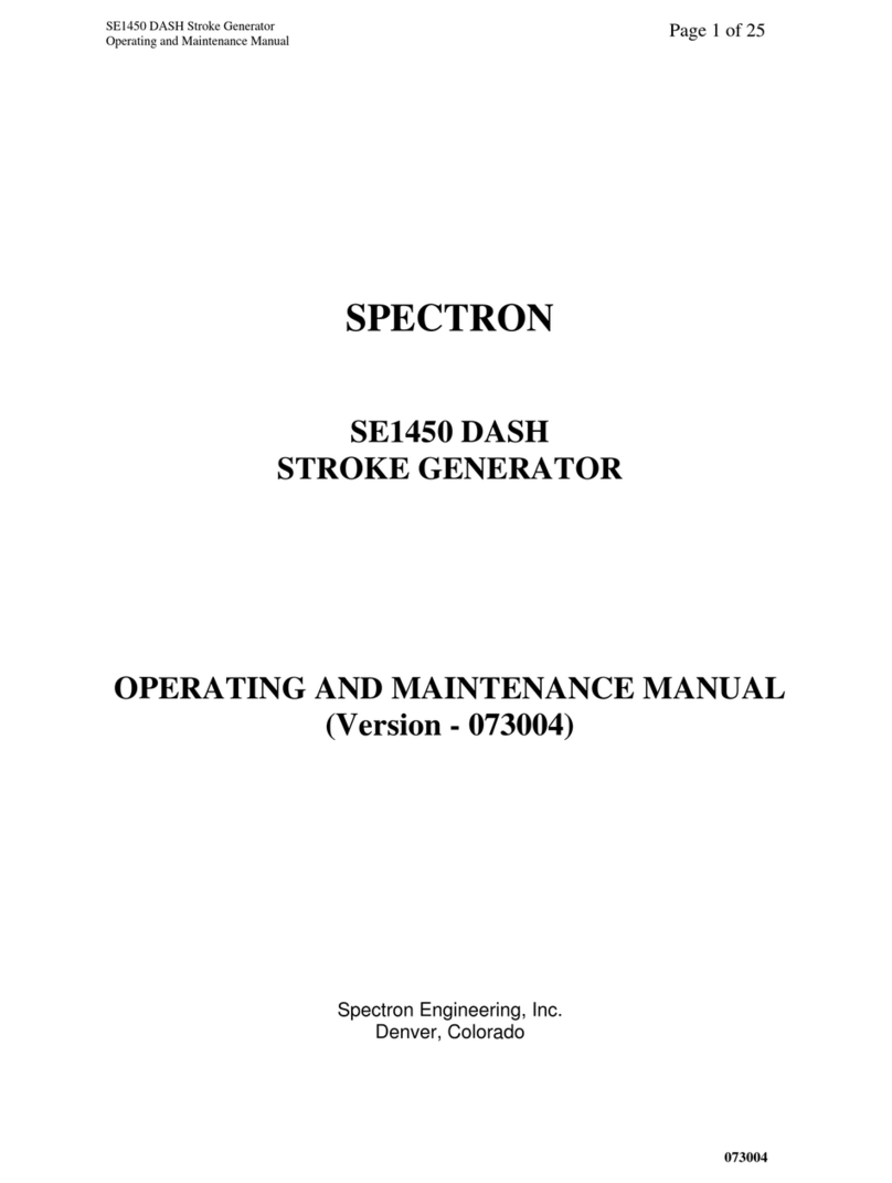Spectron SE1450 Operating and maintenance manual Spectron SE1450 Operating and maintenance manual