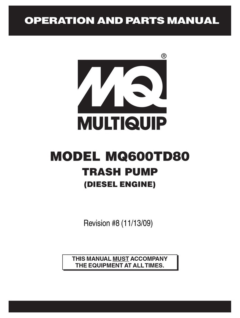 MULTIQUIP MQ600TD80 Operation and parts manual