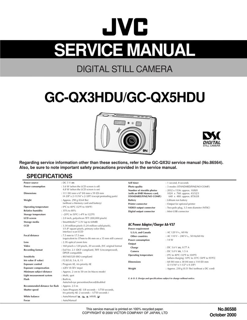 JVC GC-QX3HDU User manual