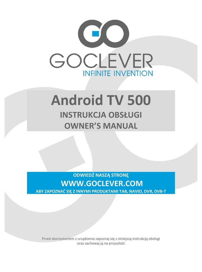 Go Clever Android TV DVBT User manual