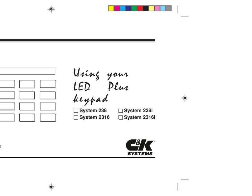 C & K Systems System 238 User manual