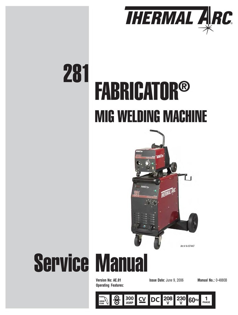 Thermal Arc 281 FABRICATOR User manual