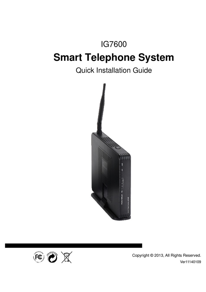 TECOM IG7600 Quick installation guide