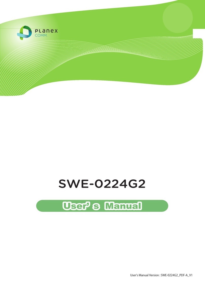 Planex SWE-0224G2 User manual