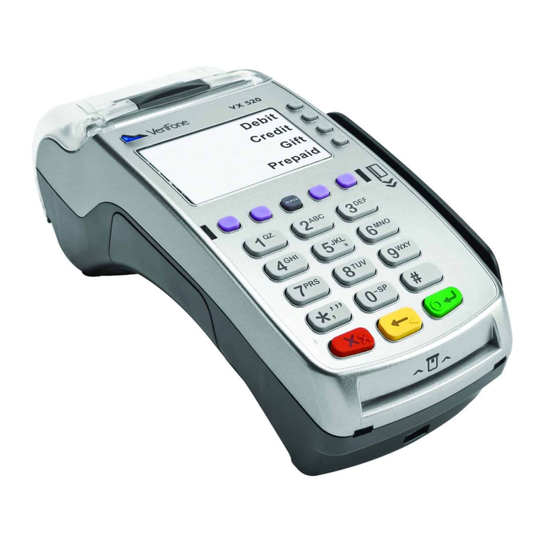 VeriFone Vx-520 Series APACS 40 User manual