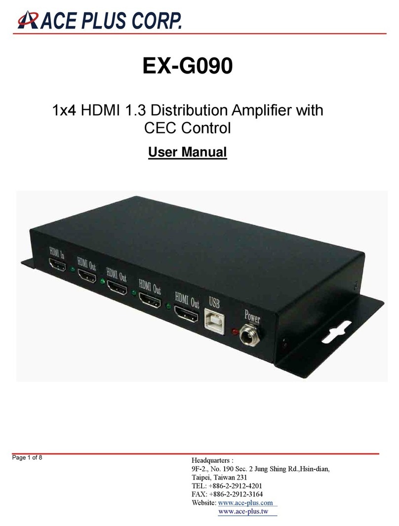 Ace Plus EX-G090 user manual