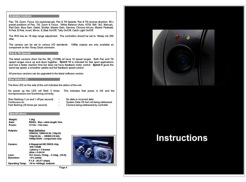 Bradley The Eyeb operating instructions